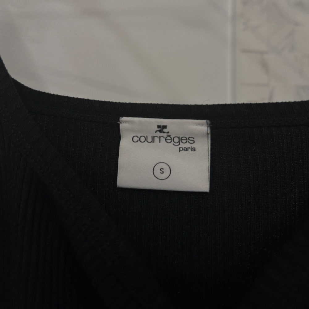 Courreges Leather Strap Tank Top Size S - Picture 10 of 10